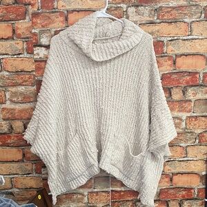 Elegant Cream Women's Poncho